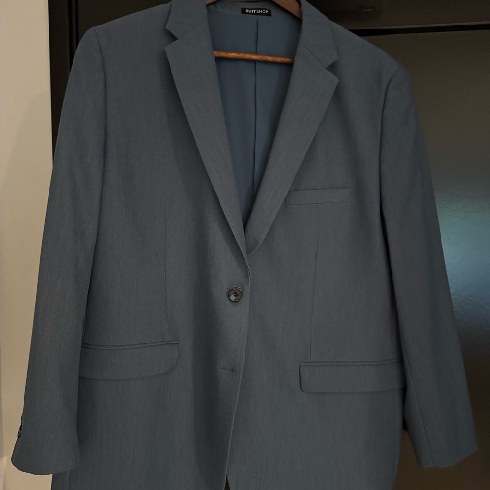 Women's Slate Gray Single-Button Blazer